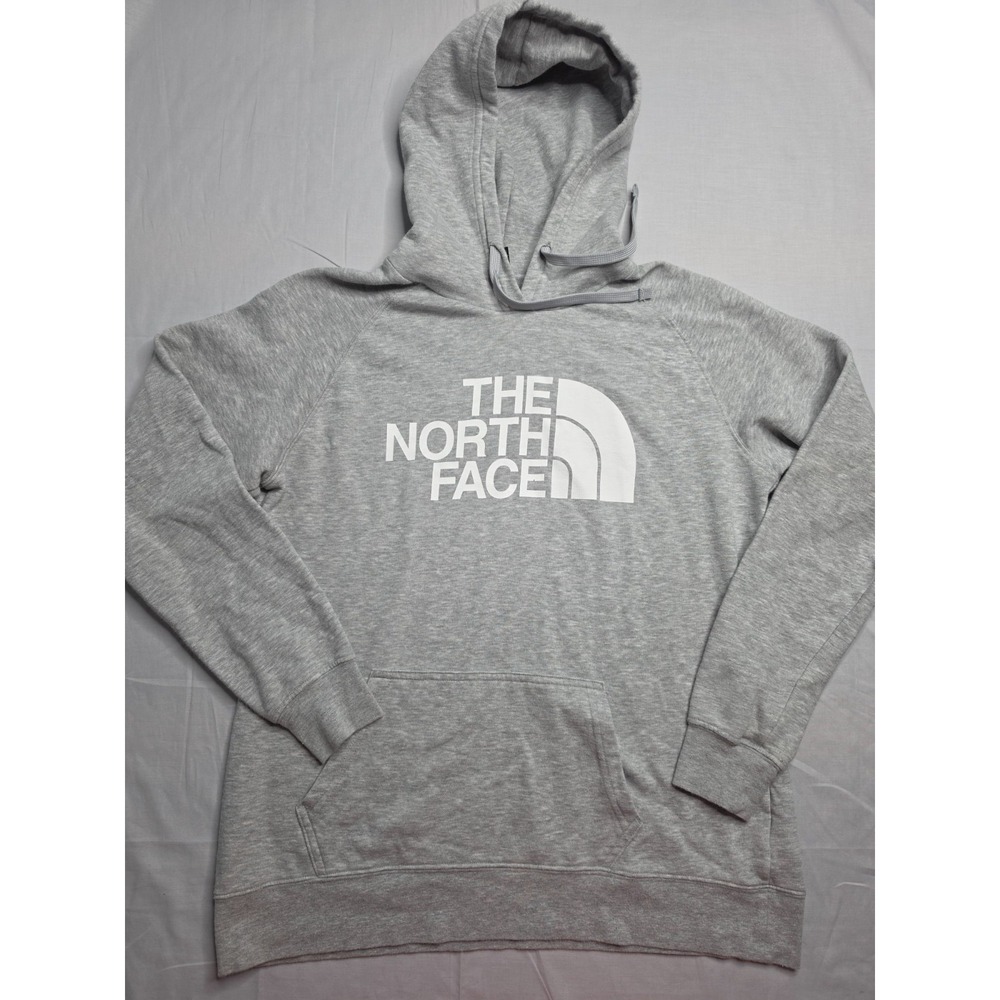 The North Face Hoodie Women's Large Gray Graphic Kangaroo Pocket Skateboarding